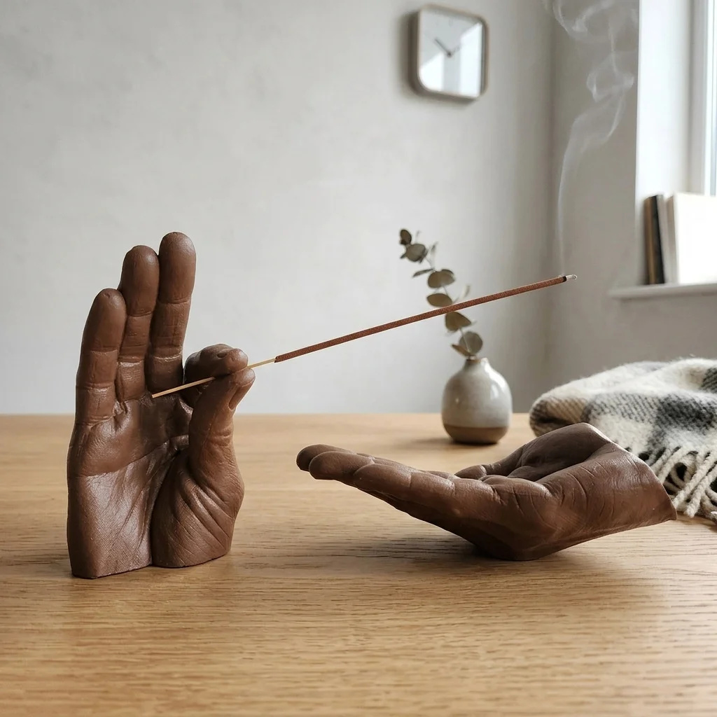Incense Stick Holder - ที่วางธูป ที่วางธูปแบบแท่ง ของตกแต่งบนโต๊ะ ทำความสะอาดง่าย สำหรับห้องนั่งเล่น โยคะ