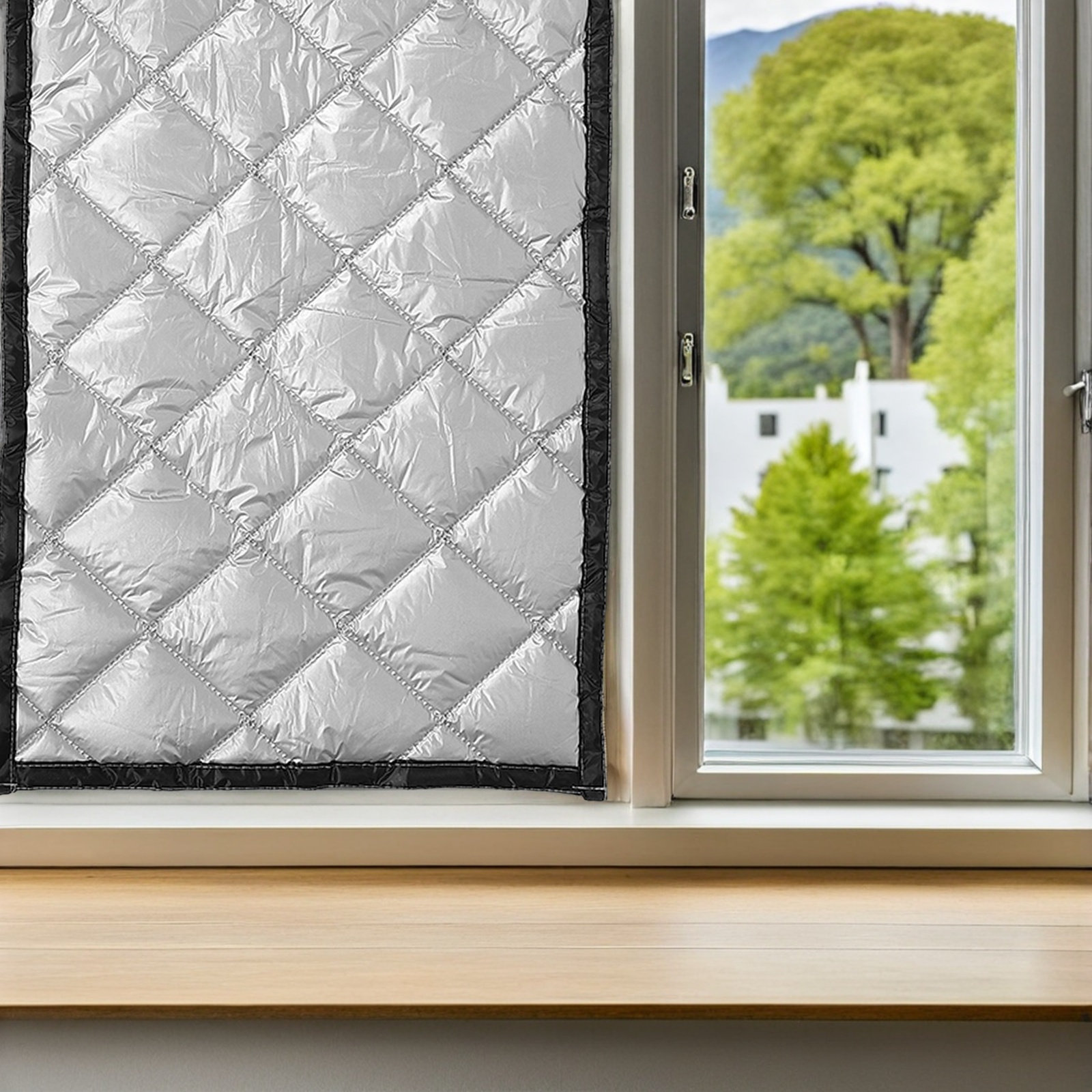 Blackout Curtains - ม่านผ้าอ็อกซ์ฟอร์ดกันเสียงและกันแสง ป้องกันความร้อน ลดเสียงรบกวน สำหรับหน้าต่างและประตู