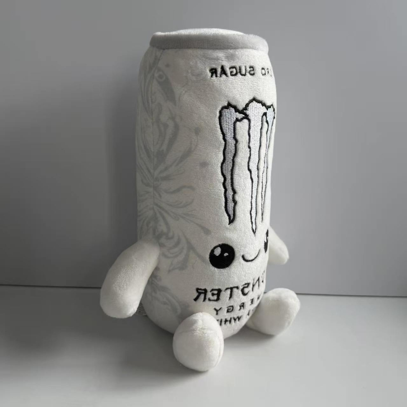 Home Decor White - 2026ใหม่ # ตุ๊กตาพลัชมอนสเตอร์ เครื่องดื่มชูกำลังสีขาว ของเล่นจำลองแบบกระป๋อง ตุ๊กตาผ้าเนื้อนุ่มน่ารัก