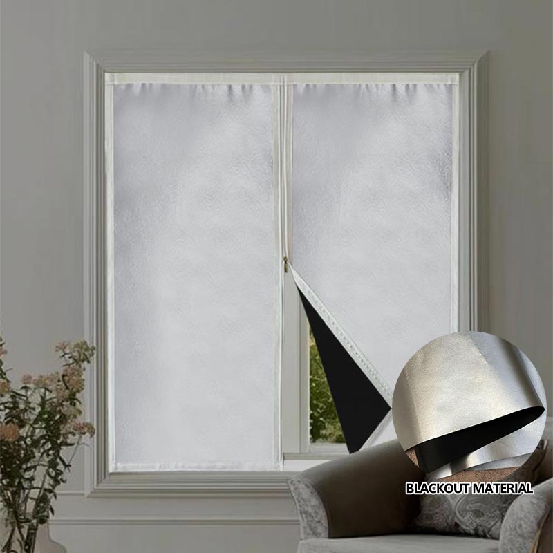 Blackout Curtains - ม่านกันแสงแบบซิปปรับแต่งได้ กันน้ำ ถอดซักได้ ติดตั้งง่ายไม่ต้องเจาะ