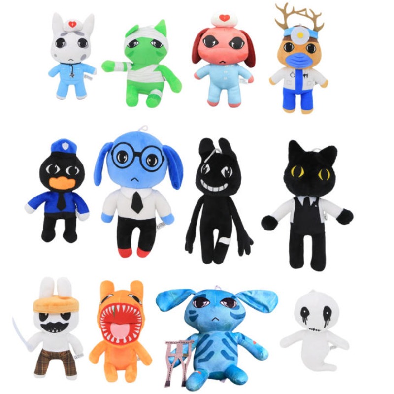Home Decor Solution - ตุ๊กตาผ้ากำมะหยี่จากเกมสยองขวัญ Animal Hospital, ตุ๊กตาการ์ตูนนุ่มนิ่มน่ากอด, ของสะสมสำหรับแฟนคลับผู้ใหญ่และของขวัญตกแต่งบ้าน