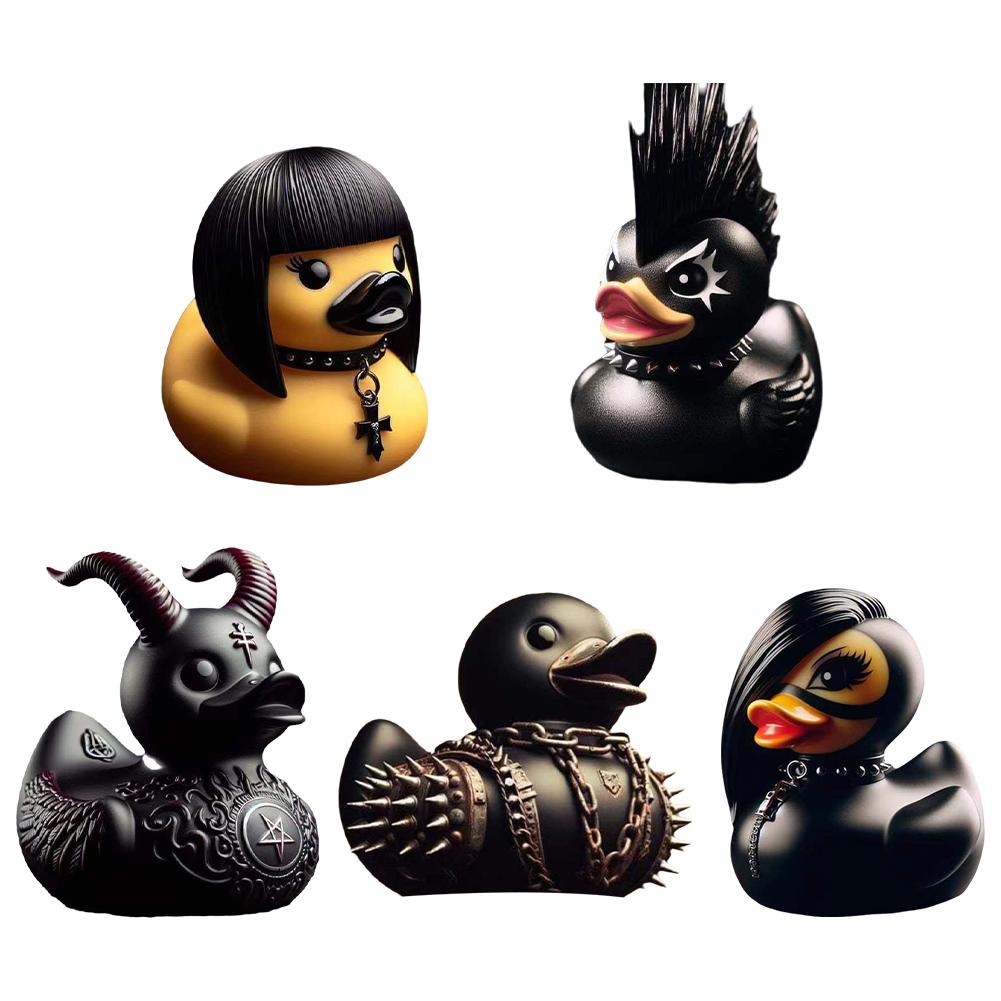 Home Decor Duck - รูปปั้นเป็ดปิศาจจากหินเป็ดแต่งรถคอนโซลกลางแผงหน้าปัดรถยนต์ของตกแต่งบ้านตั้งโต๊ะ