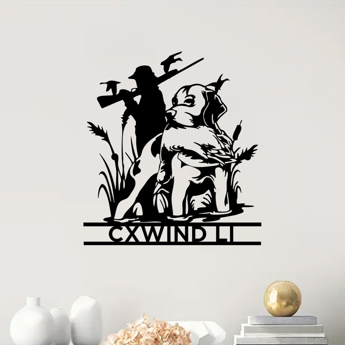 Home Decor Duck - CUSTOM สุนัขล่าสัตว์ Metal Wall Art ส่วนบุคคล