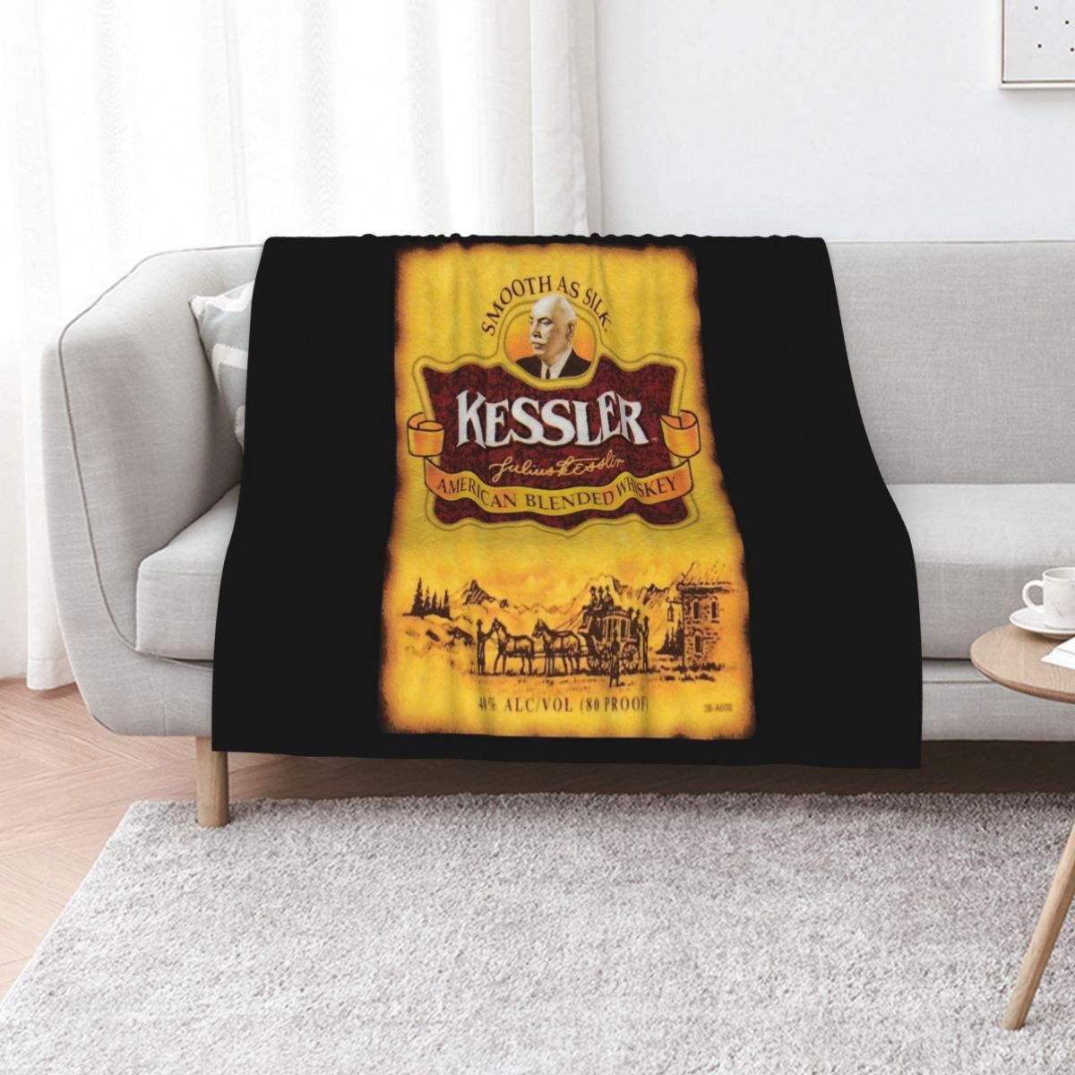 Home Decor Png - ผ้าห่มตกแต่งสไตล์วินเทจ Kessler รุ่น Classic T-Shirt.png ของขวัญสุดเก๋สำหรับเพื่อนหรือเพื่อนร่วมห้อง