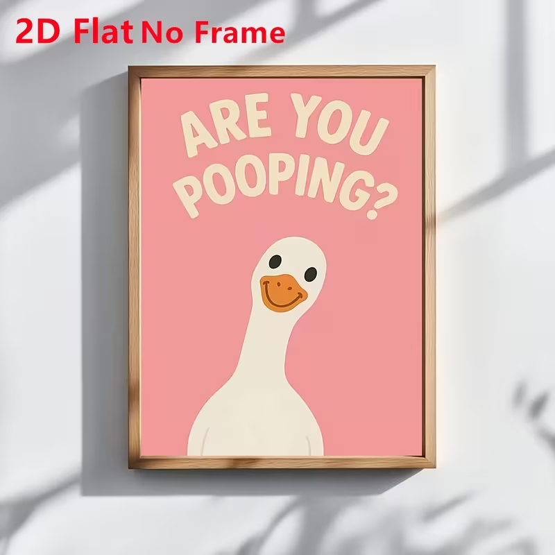 Home Decor Duck - ภาพพิมพ์บนผ้าใบลายคำคม 