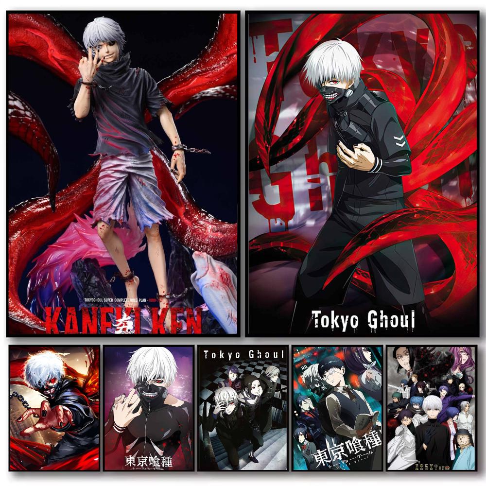 Home Decor Tokyo - โปสเตอร์อนิเมะ Tokyo Ghoul ตกแต่งผนัง PP โปสเตอร์ศิลปะคนดัง