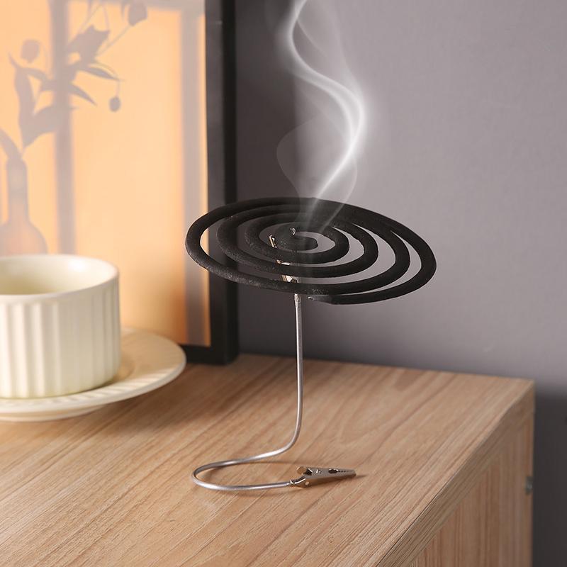 Incense Stick Holder - คลิปหนีบยากันยุงแบบโลหะสองด้าน พกพาสะดวก ที่หนีบธูปแบบพับได้ ที่วางยากันยุง ที่แขวนโฟลเดอร์รูปภาพ ป้ายชื่อ