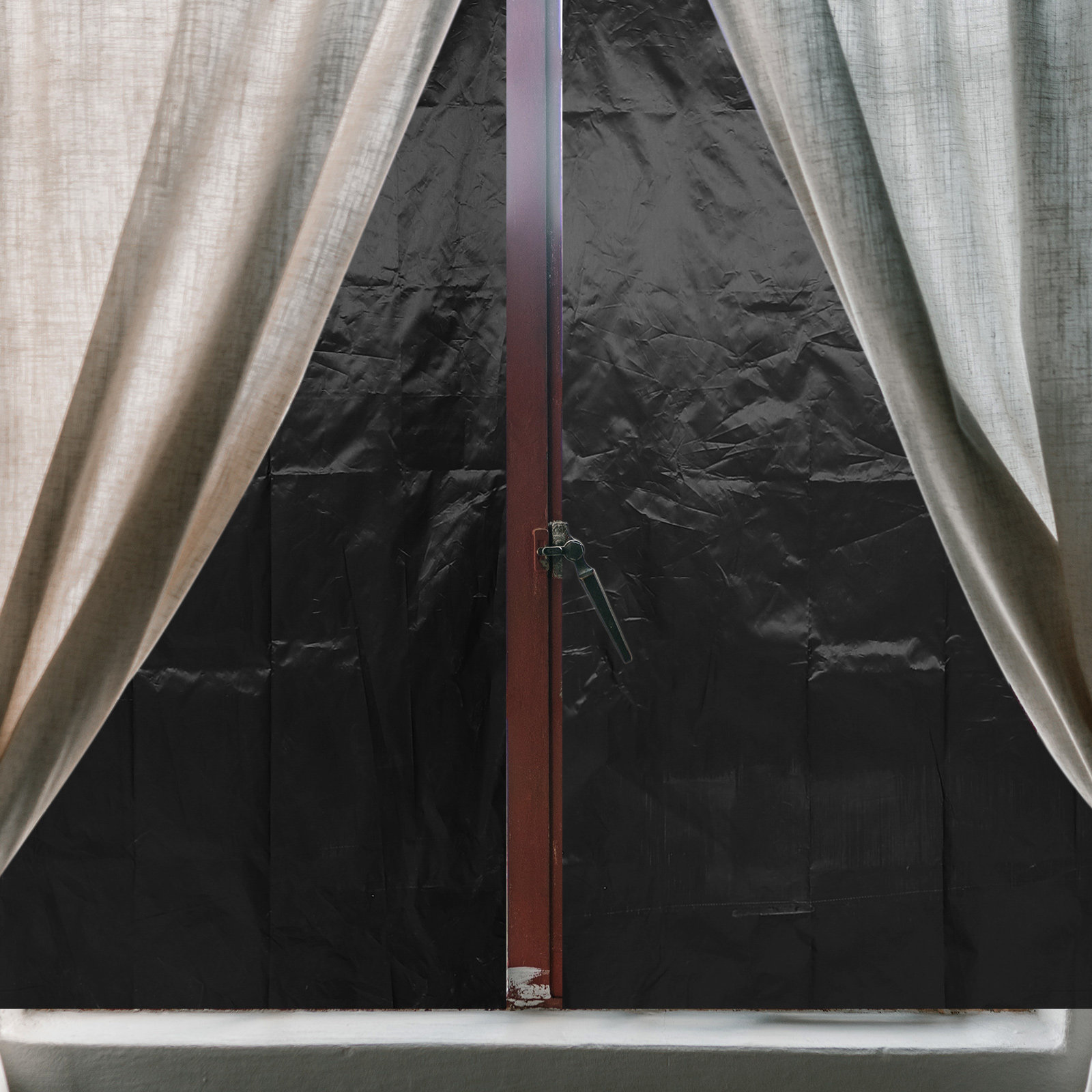 Blackout Curtains - ชุดม่านทึบแสงสำหรับการเดินทาง น้ำหนักเบา ตัดแต่งได้เอง ใช้สำหรับหน้าต่าง สร้างสภาพแวดล้อมการนอนหลับที่มืดสนิท เหมาะสำหรับห้องเด็ก