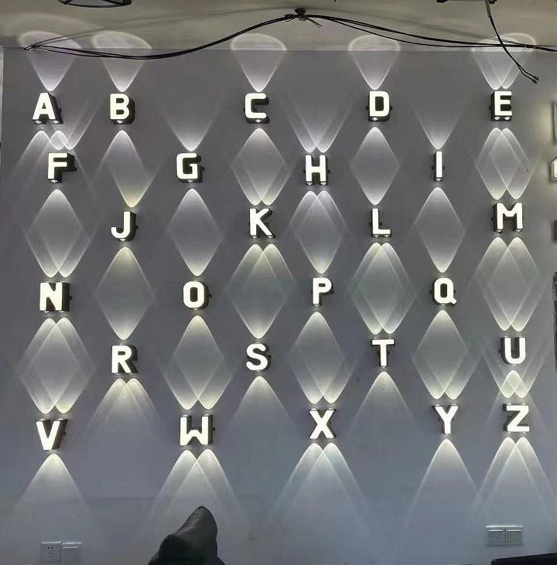 Home Decor White - ไฟติดผนังกันน้ำกลางแจ้ง IP65 ไฟตกแต่งภายในบ้าน ตกแต่งร้านค้า ร้านอาหาร ตัวอักษร