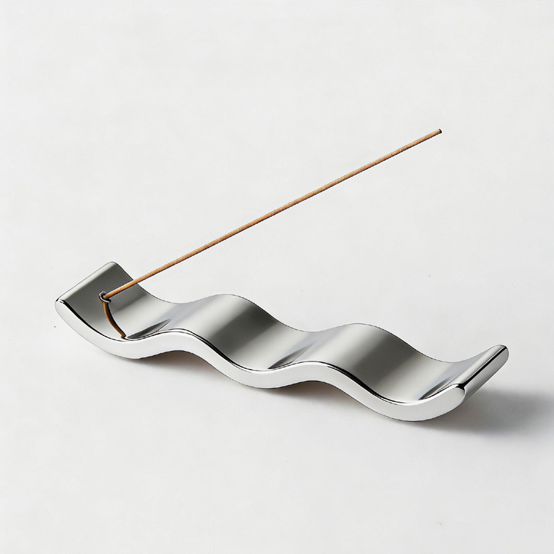 Incense Stick Holder - ที่ใส่ธูป, ที่ใส่ธูปแบบแท่ง, กระถางธูปโลหะผสมสไตล์ญี่ปุ่นสำหรับสปา, ห้องทำสมาธิ, โยคะ, สำนักงาน,