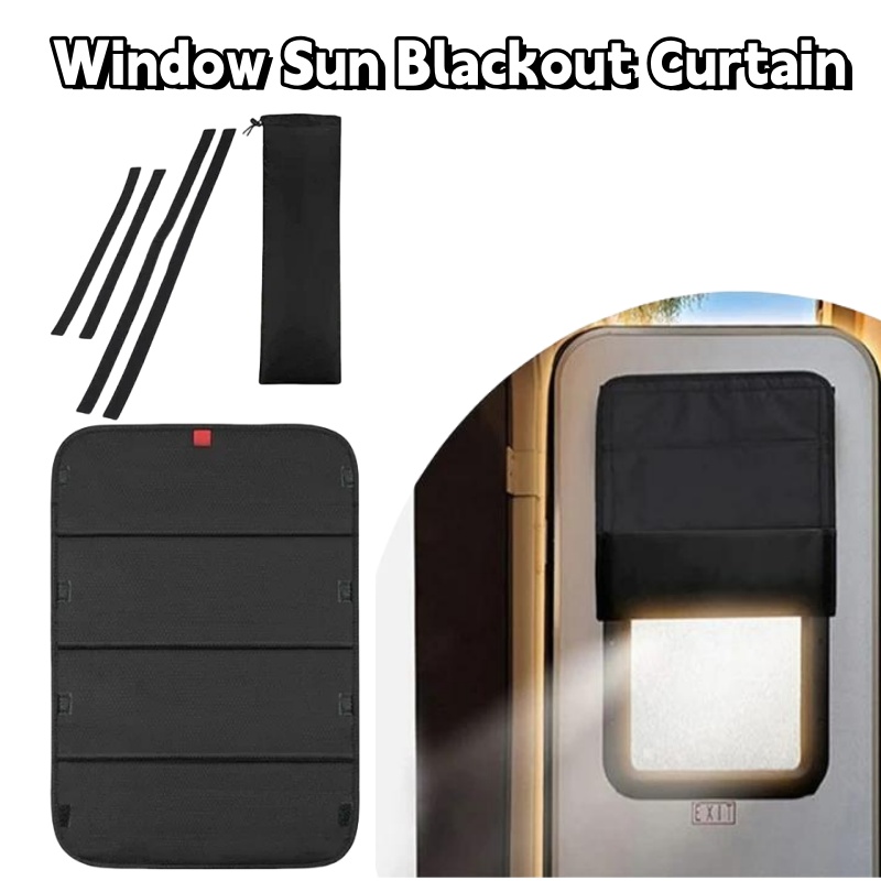 Blackout Curtains - ม่านบังแดดกันแสงสำหรับรถบ้าน รถแคมป์ปิ้ง ขนาด 16x25 นิ้ว ป้องกันแสงแดดและเพิ่มความเป็นส่วนตัว