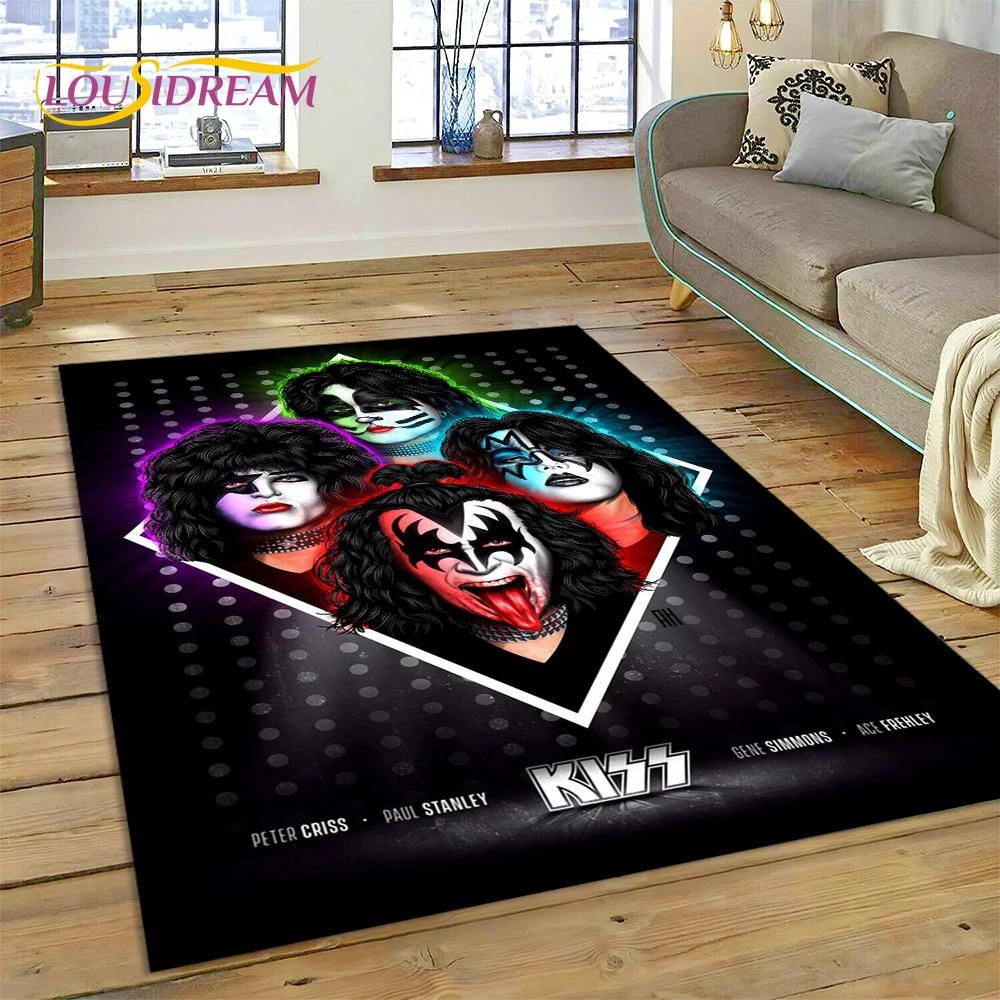 พรมลายร็อคแบบ3D Kiss พรมสำหรับ - Home Decor Online Free บทวิจารณ์และราคา