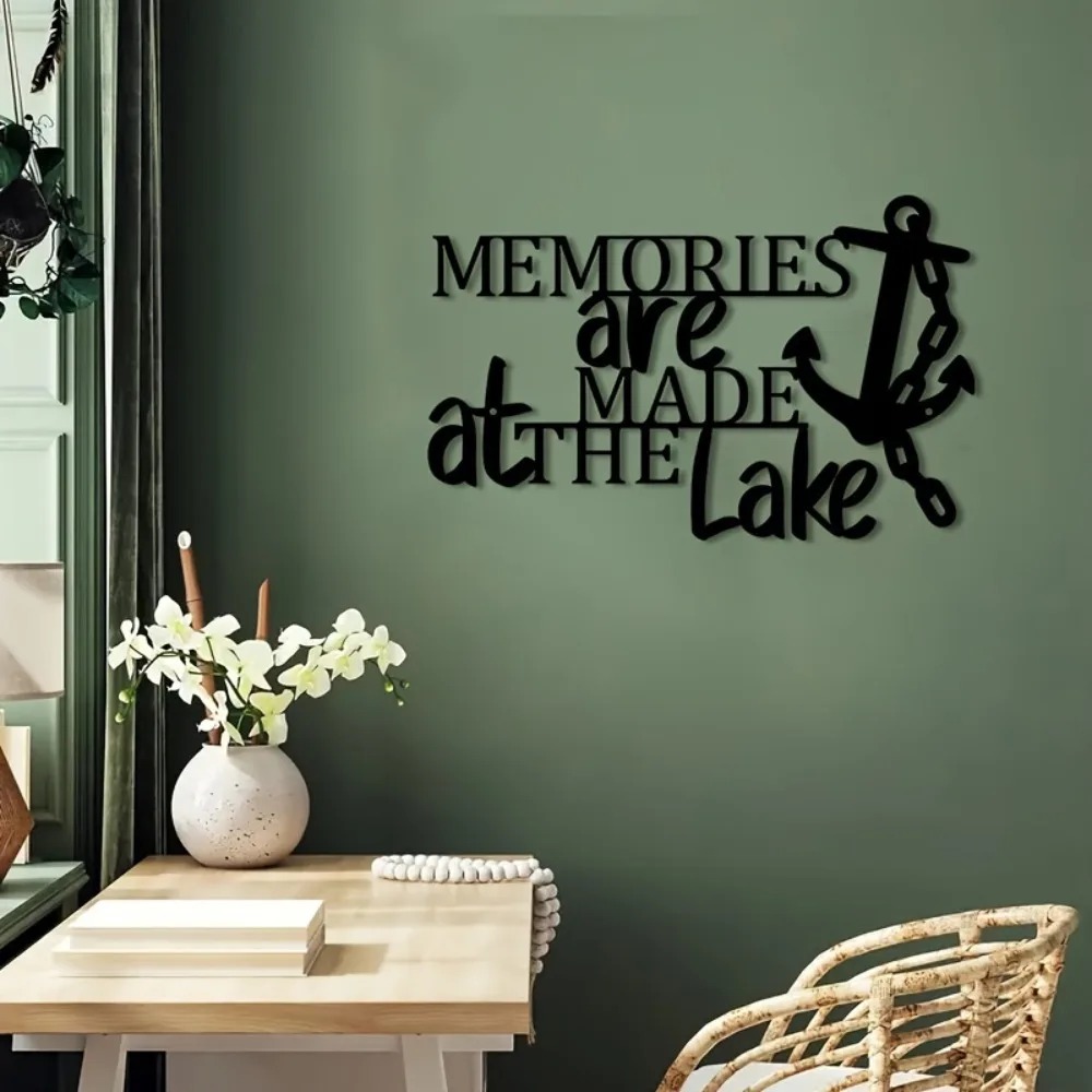 งานศิลปะติดผนังรูปสมอเรือเหล็ก - Home Decor Duck บทวิจารณ์และราคา