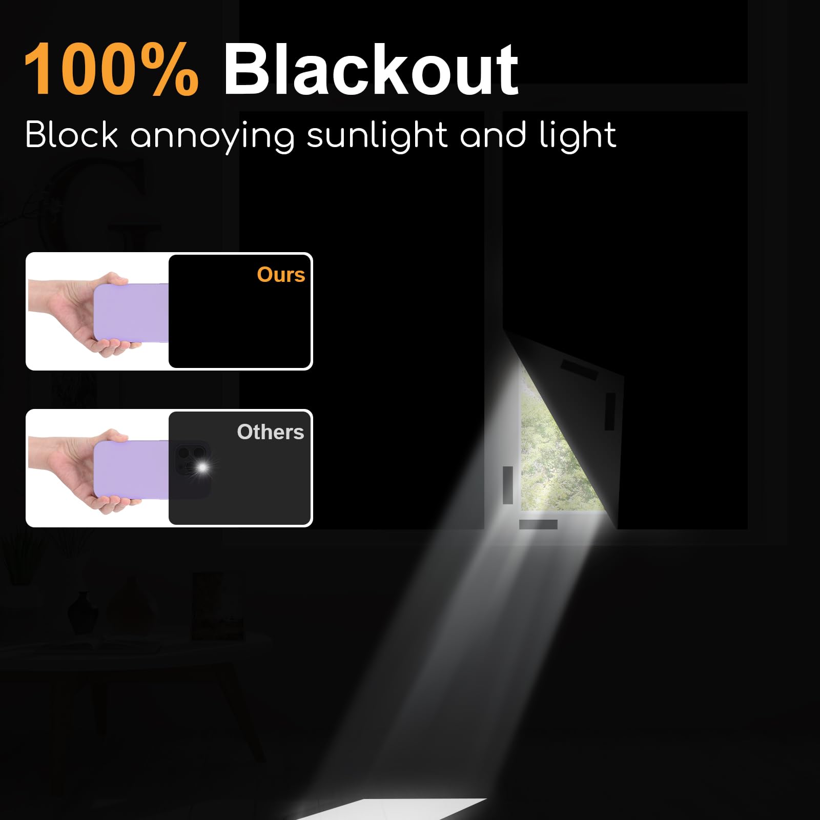 ม่านกันแสง 95-98% แบบ DIY พกพา - Blackout Curtains บทวิจารณ์และราคา