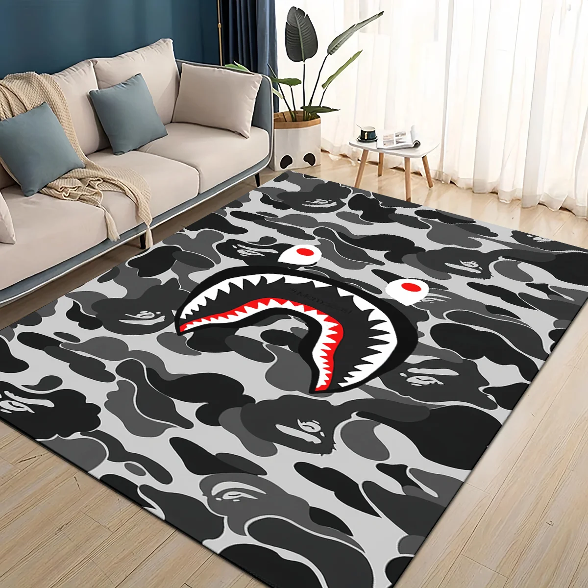 พรมลายการ์ตูน B-BAPE สไตล์ใหม่ - Home Decor Online Free บทวิจารณ์และราคา