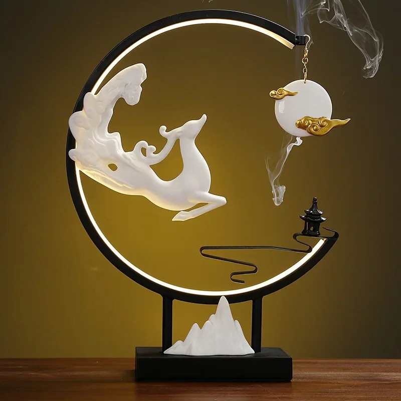 FX-1  กระถางธูปแบบไหลย้อนดีไซน - Home Decor Zen บทวิจารณ์และราคา
