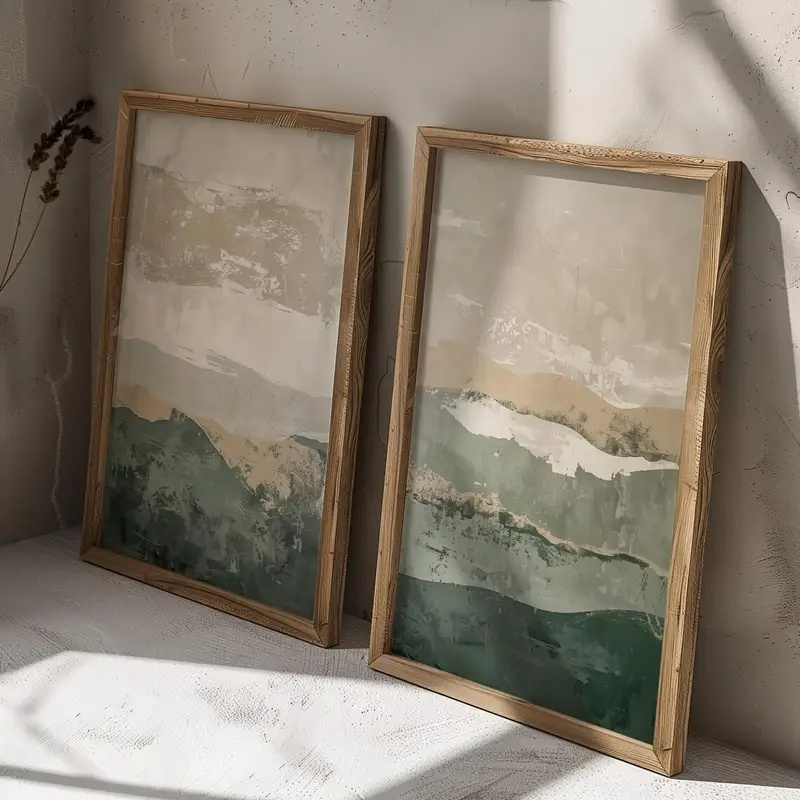 2 ชิ้น/เซ็ต วาบิ ซาบิ ภาพพิมพ์ - Home Decor Korea บทวิจารณ์และราคา
