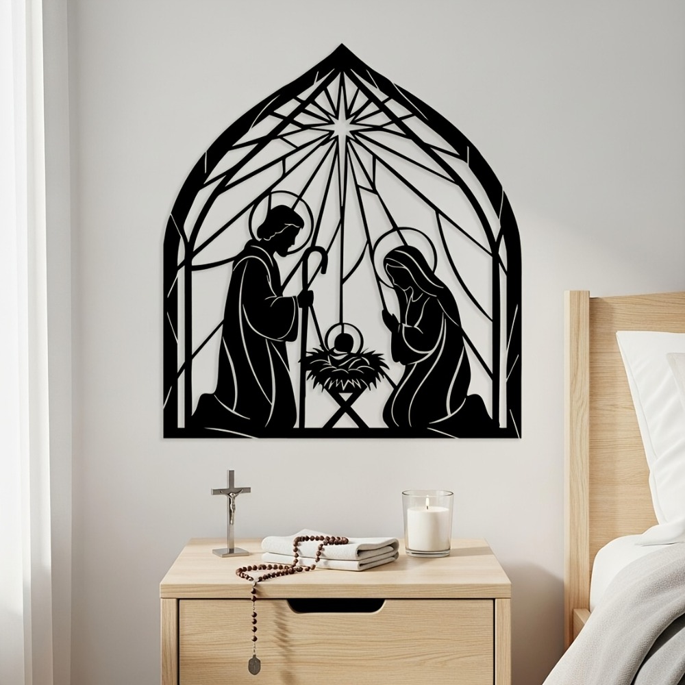 CIFBUY งานศิลปะติดผนังโลหะรูปพ - Home Decor Jesus บทวิจารณ์และราคา
