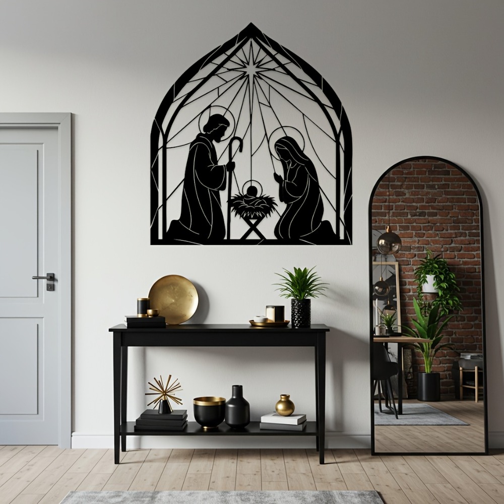 CIFBUY งานศิลปะติดผนังโลหะรูปพ - Home Decor Jesus บทวิจารณ์และราคา
