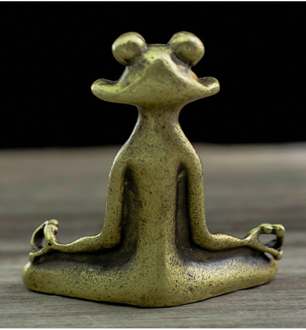 รูปปั้นกบทองเหลืองวินเทจสำหรับ - Home Decor Humacao บทวิจารณ์และราคา