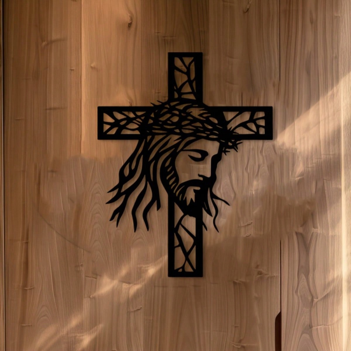 ศิลปะติดผนังรูปไม้กางเขนพระเยซ - Home Decor Jesus บทวิจารณ์และราคา