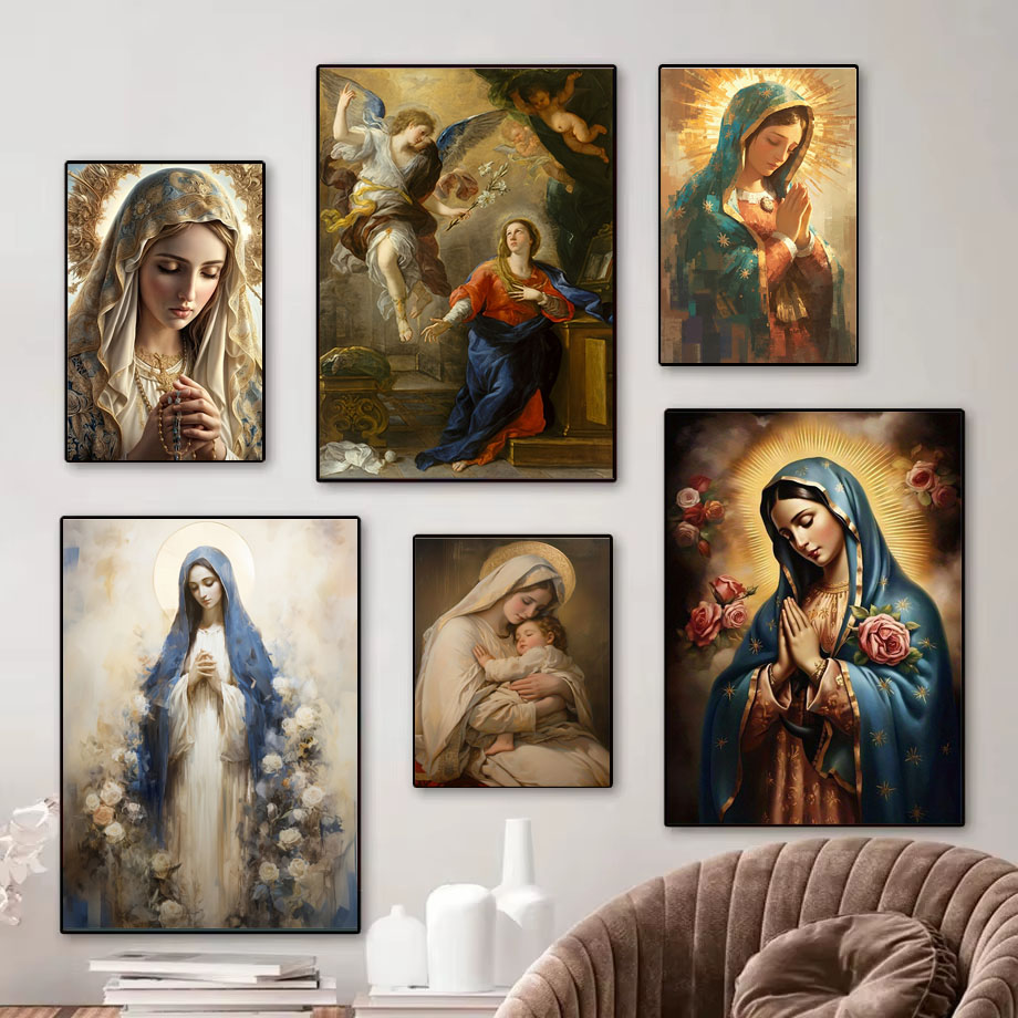 2026 ภาพโปสเตอร์ผ้าแคนวาสวินเท - Home Decor Jesus บทวิจารณ์และราคา
