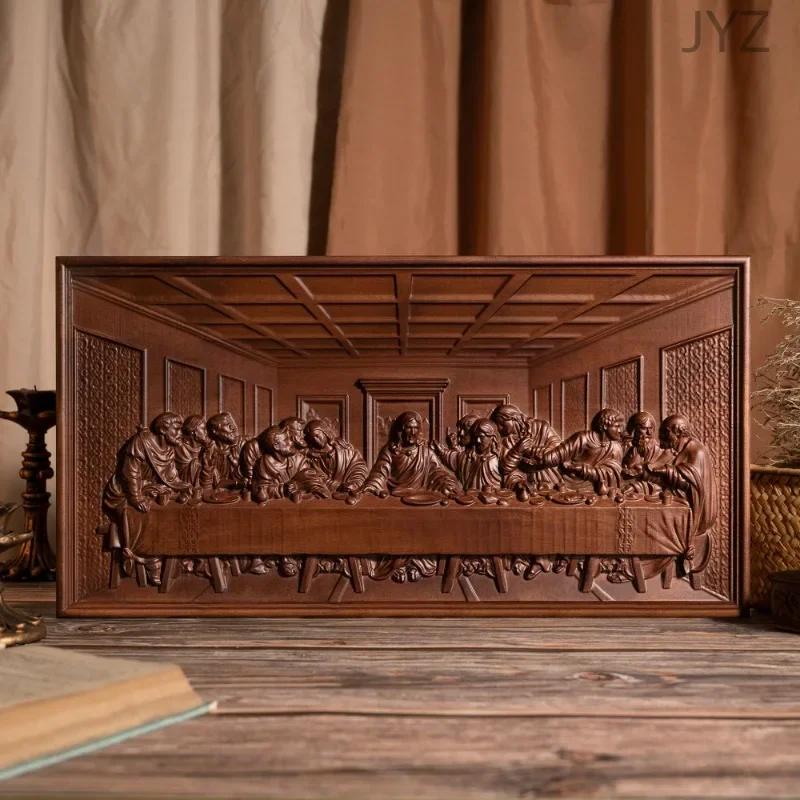แผ่นไม้แกะสลักติดผนังขนาด 50 ซ - Home Decor Jesus บทวิจารณ์และราคา