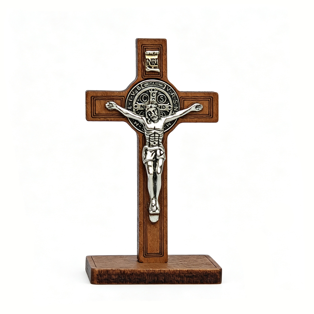 ไม้กางเขนพระเบเนดิกต์พร้อมฐาน  - Home Decor Jesus บทวิจารณ์และราคา