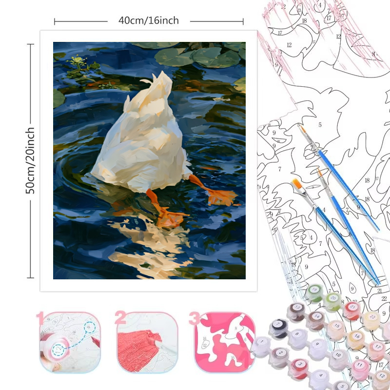 ชุดระบายสีตามตัวเลขสำหรับผู้ให - Home Decor Duck บทวิจารณ์และราคา