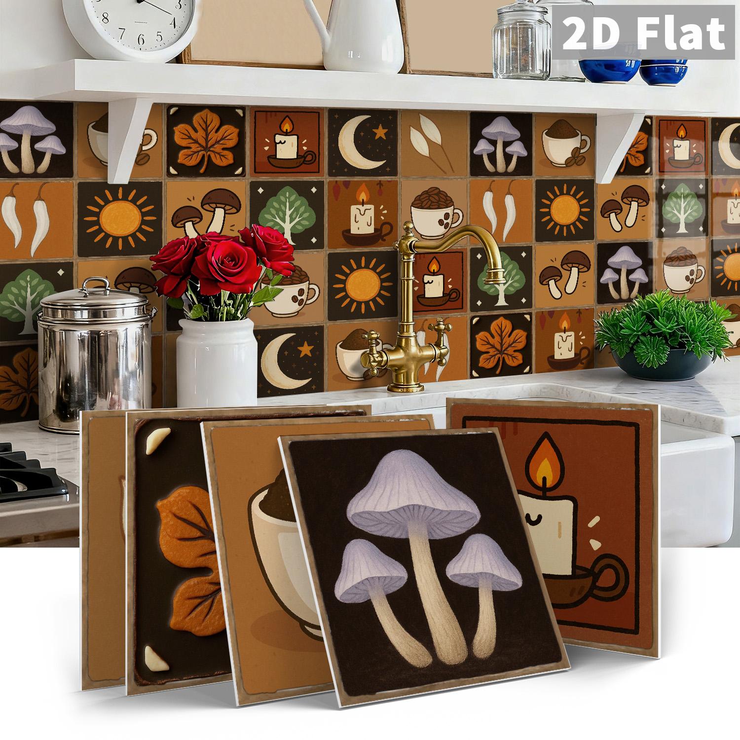 สติ๊กเกอร์ติดผนังลายวินเทจฤดูใ - Home Decor Wall Tiles บทวิจารณ์และราคา