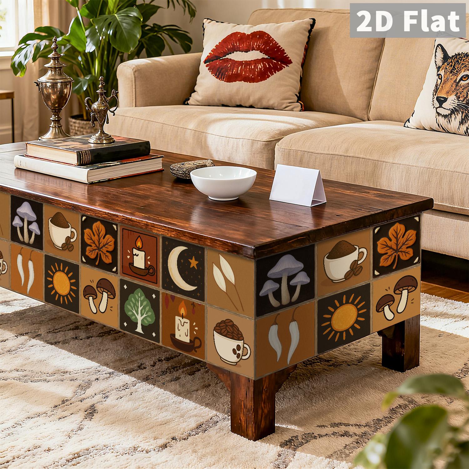 สติ๊กเกอร์ติดผนังลายวินเทจฤดูใ - Home Decor Wall Tiles บทวิจารณ์และราคา
