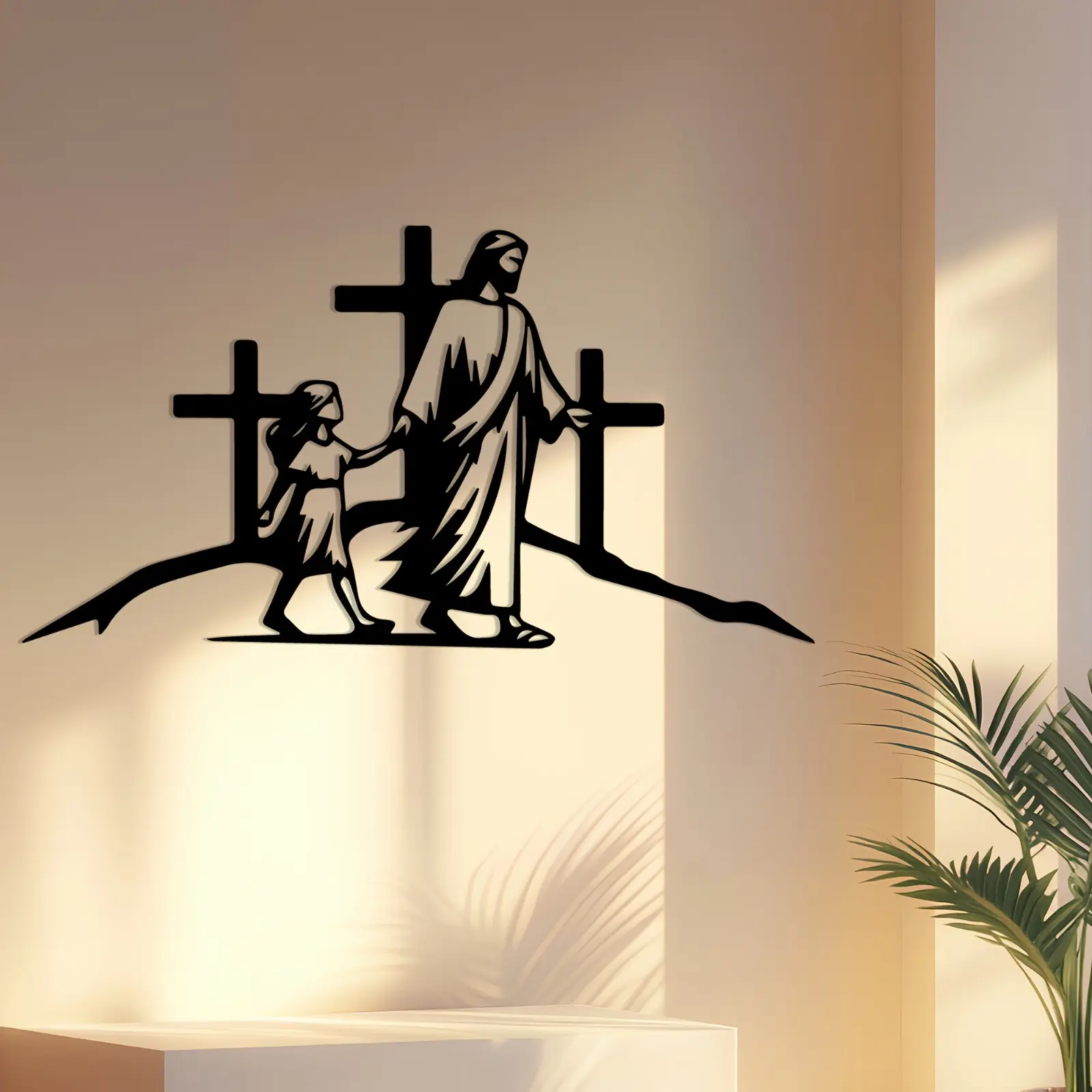 CIFBUY งานศิลปะติดผนังรูปไม้กา - Home Decor Jesus บทวิจารณ์และราคา