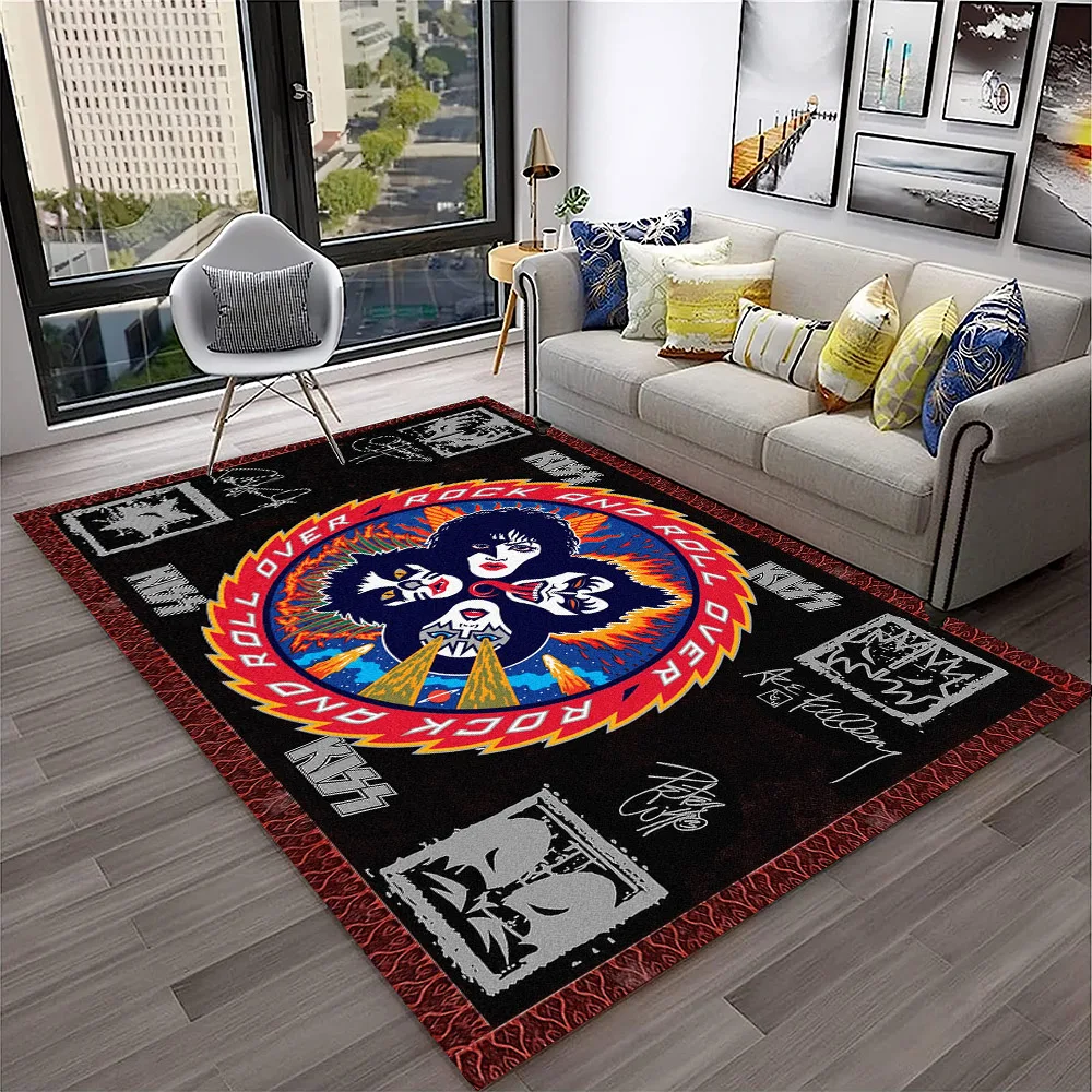 Retro KISS Rock Band พรมพรมสํา - Home Decor Online Free บทวิจารณ์และราคา