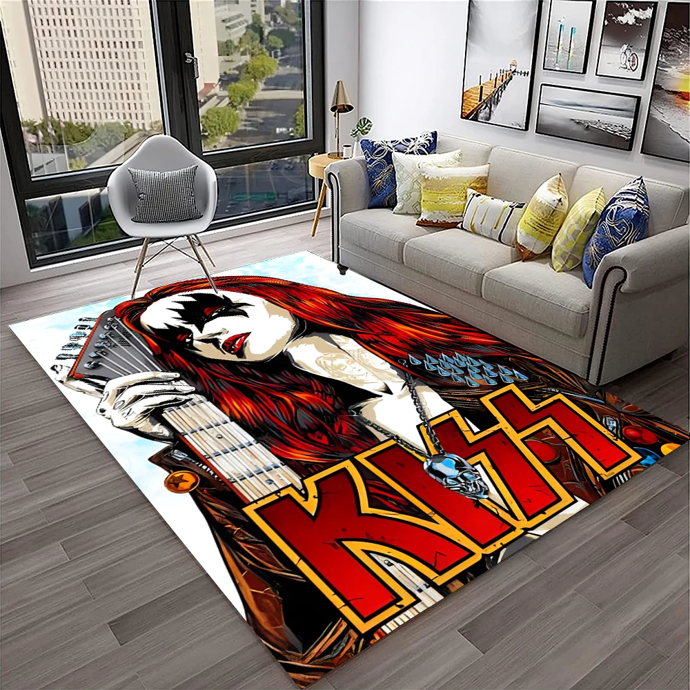 Retro KISS Rock Band พรมพรมสํา - Home Decor Online Free บทวิจารณ์และราคา