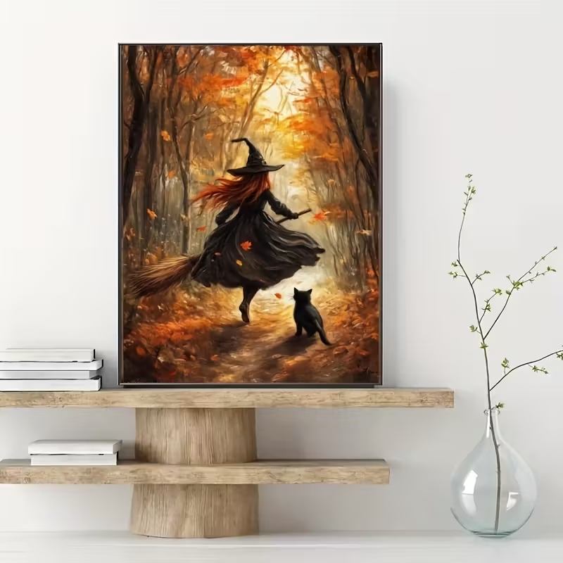 ภาพพิมพ์บนผ้าแคนวาสลายแม่มดฮาโ - Home Decor Solution บทวิจารณ์และราคา