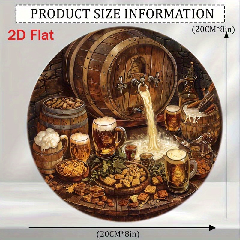 ป้ายอะลูมิเนียมทรงกลม 2 มิติ 1 - Home Decor Korea บทวิจารณ์และราคา