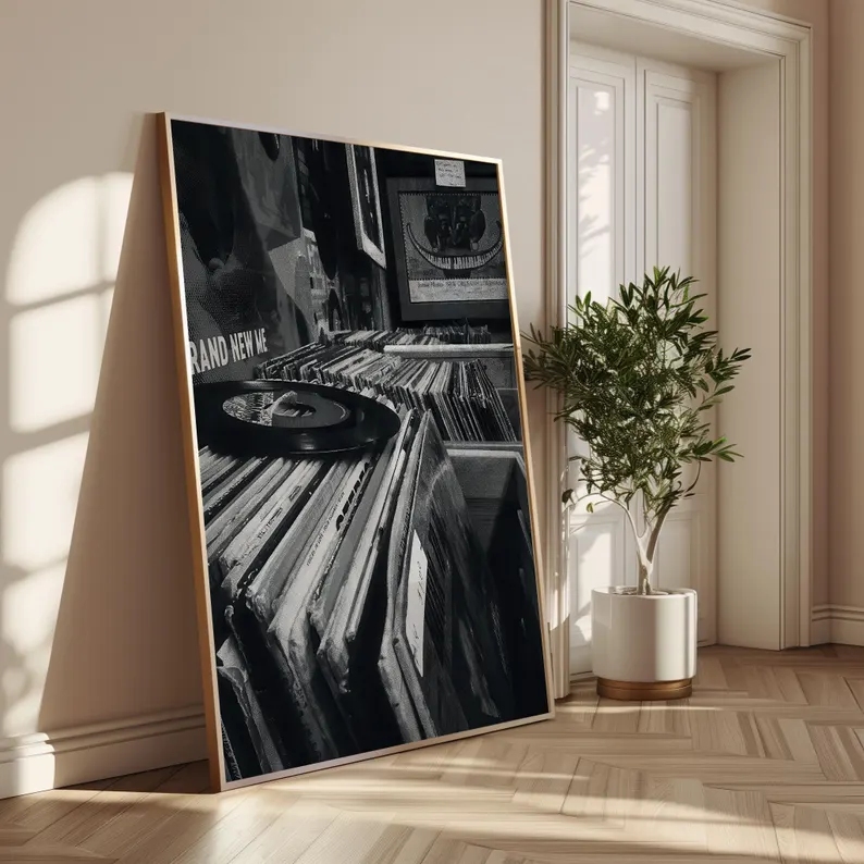 ร้านขายแผ่นเสียงไวนิลสมัยใหม่  - Home Decor White บทวิจารณ์และราคา