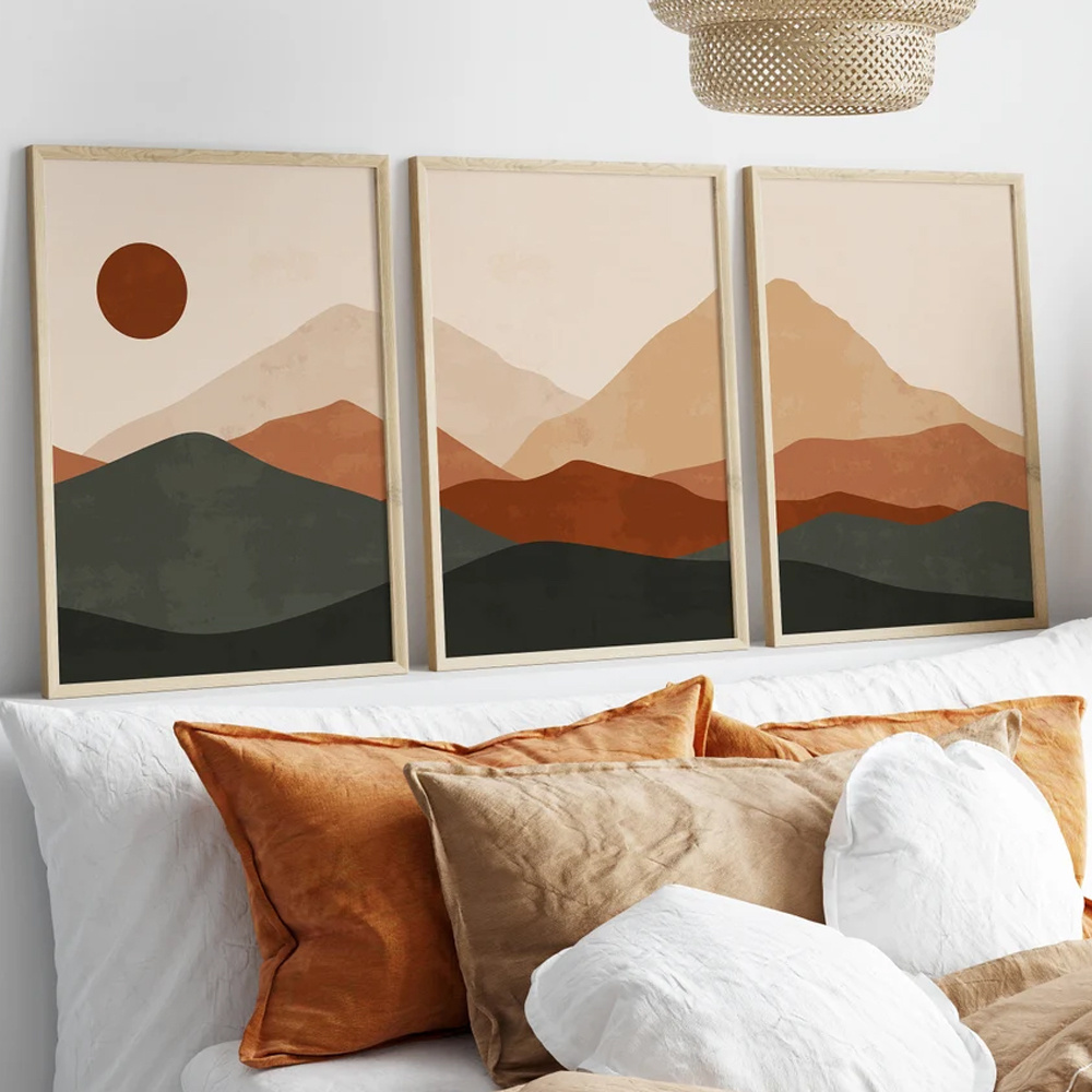 3 ชิ้น/เซ็ต ภาพพิมพ์บนผ้าใบลาย - Home Decor Japanese บทวิจารณ์และราคา