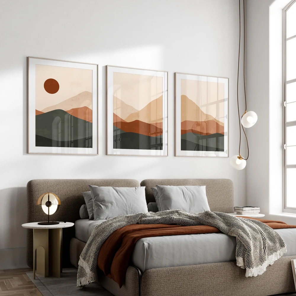 3 ชิ้น/เซ็ต ภาพพิมพ์บนผ้าใบลาย - Home Decor Japanese บทวิจารณ์และราคา