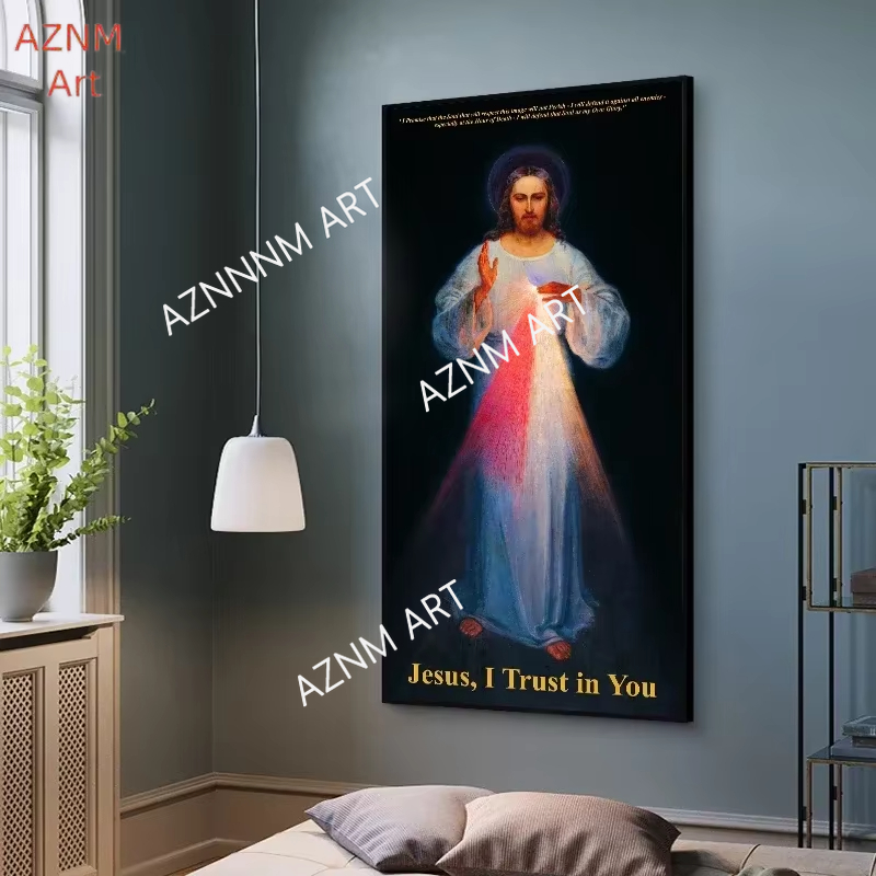 ภาพพิมพ์บนผ้าแคนวาสความละเอียด - Home Decor Jesus บทวิจารณ์และราคา