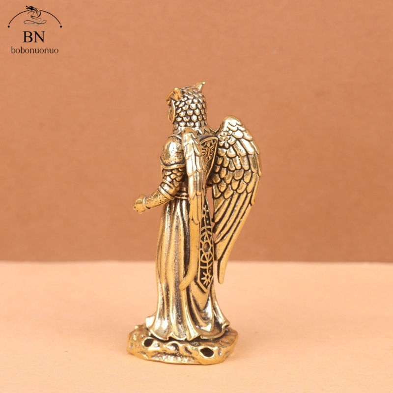 รูปปั้นนกฮูกทองเหลืองสไตล์เรโท - Home Decor Korea บทวิจารณ์และราคา