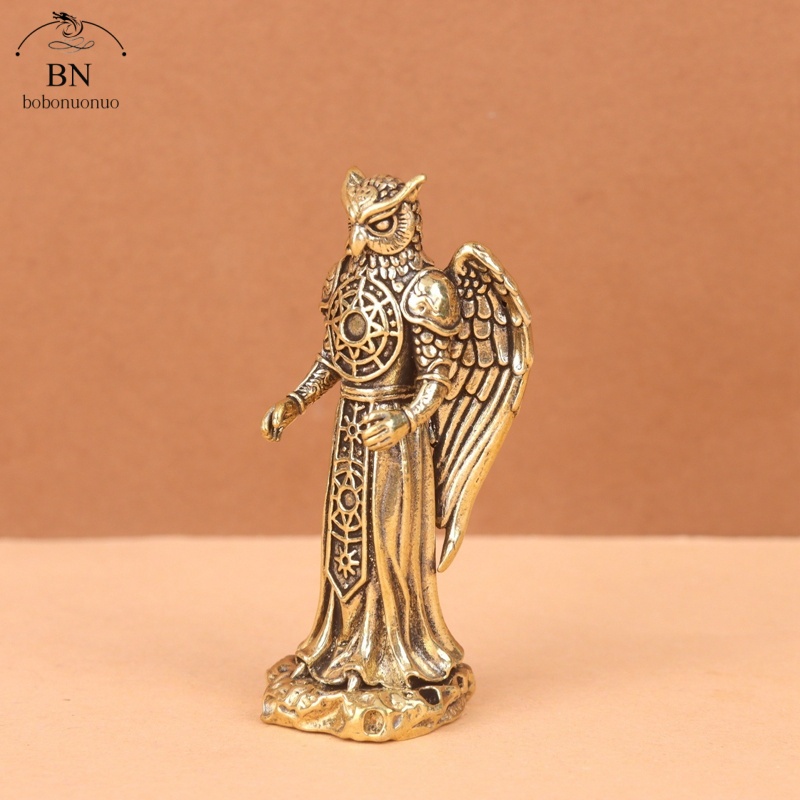 รูปปั้นนกฮูกทองเหลืองสไตล์เรโท - Home Decor Korea บทวิจารณ์และราคา
