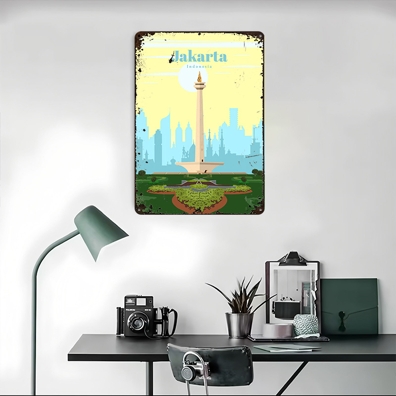 เดินทางไปจาการ์ตา พิมพ์โปสเตอร - Home Decor Jakarta บทวิจารณ์และราคา
