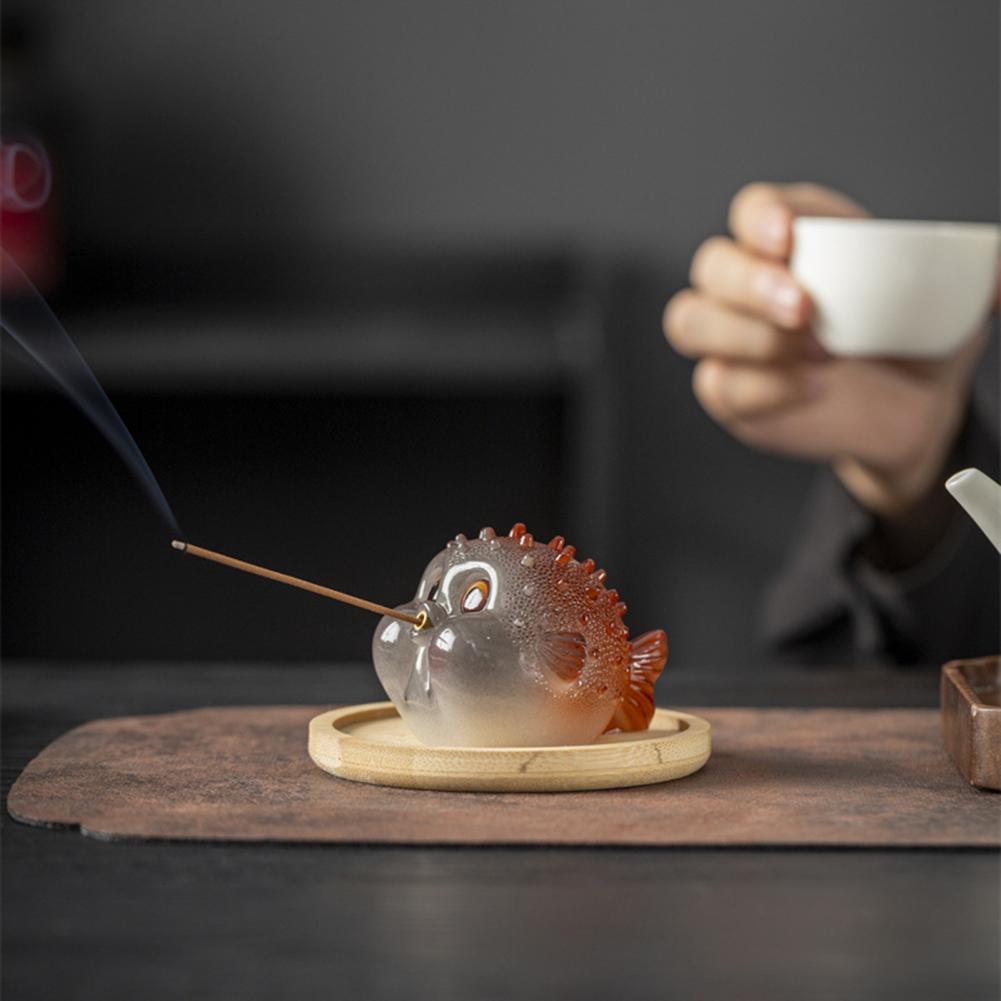 ที่ใส่ธูปปลาปักเป้า ที่ใส่ธูปร - Incense Stick Holder บทวิจารณ์และราคา