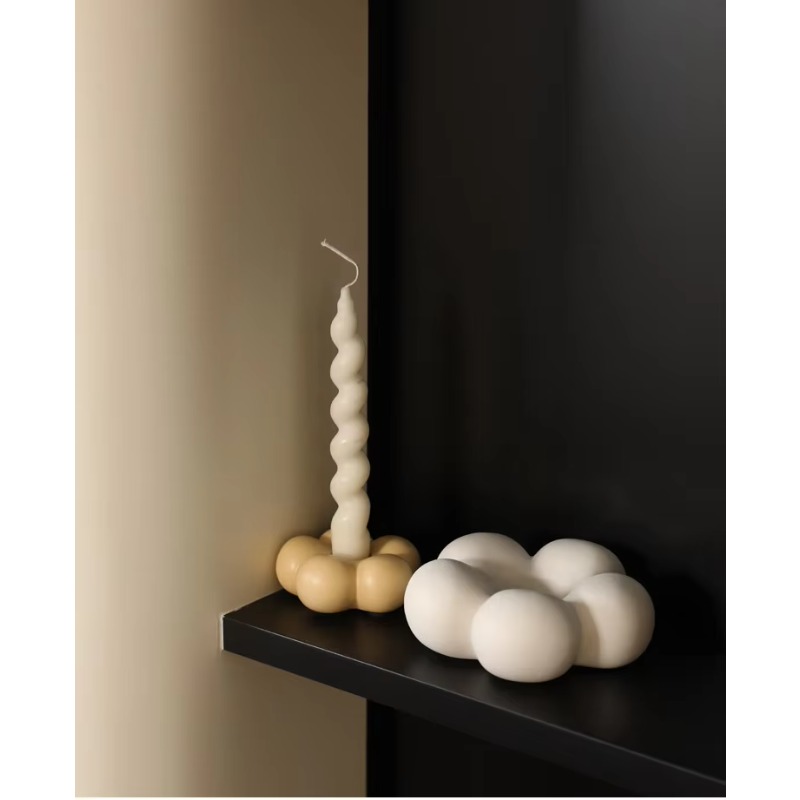 เชิงเทียนพอร์ซเลนสีขาวรูปดอกไม - Home Decor White บทวิจารณ์และราคา