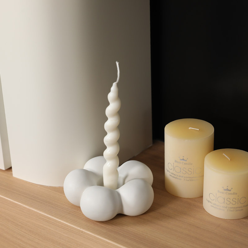 เชิงเทียนพอร์ซเลนสีขาวรูปดอกไม - Home Decor White บทวิจารณ์และราคา