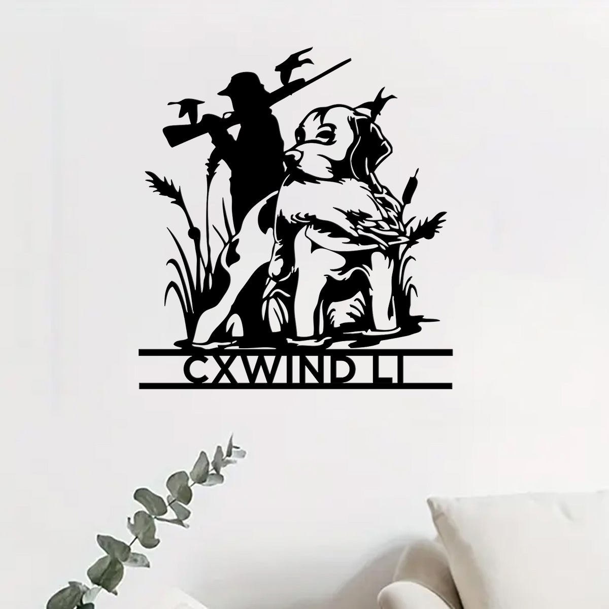 CUSTOM สุนัขล่าสัตว์ Metal Wal - Home Decor Duck บทวิจารณ์และราคา