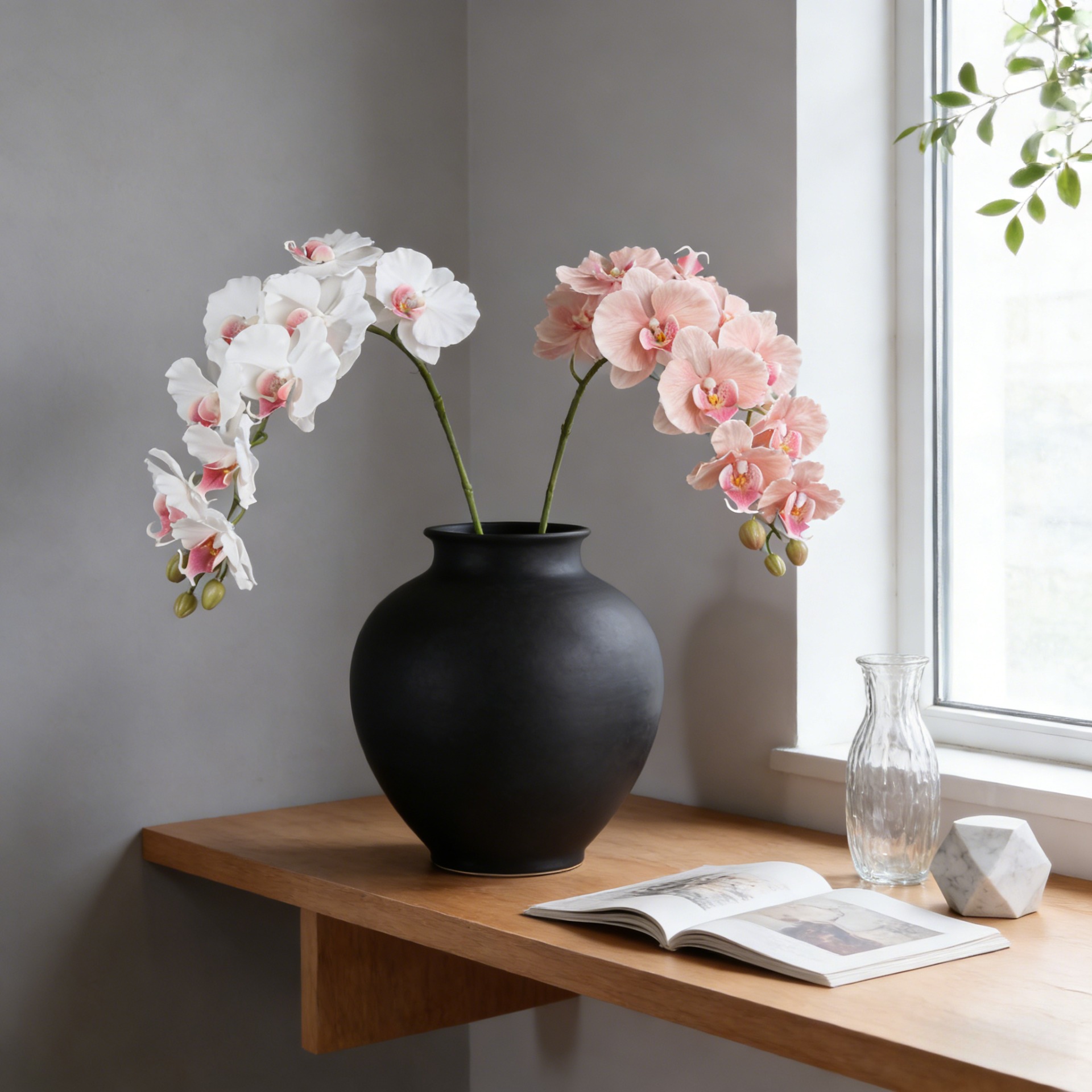 กล้วยไม้ฟาแลนนอปซิสประดิษฐ์สไต - Home Decor Korea บทวิจารณ์และราคา