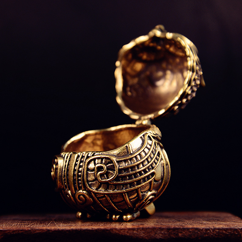 รูปปั้นนกฮูกทองเหลืองโบราณน่าร - Home Decor Humacao บทวิจารณ์และราคา