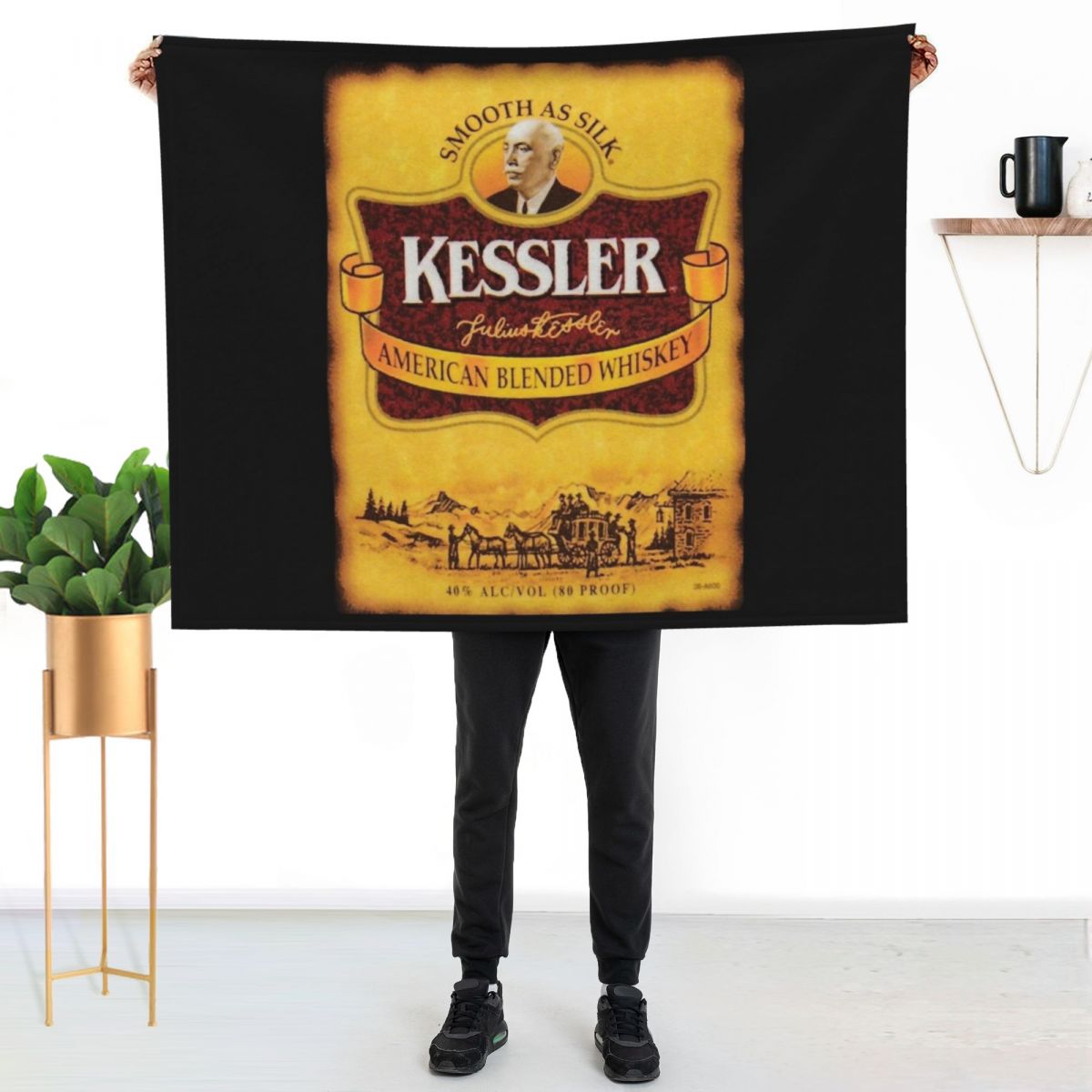 ผ้าห่มตกแต่งสไตล์วินเทจ Kessle - Home Decor Png บทวิจารณ์และราคา